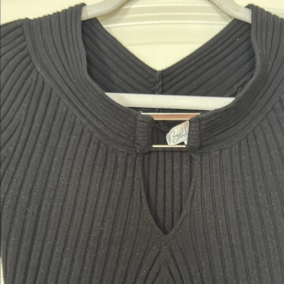 Black Ribbed Knit Sweater - Picture 3 of 3